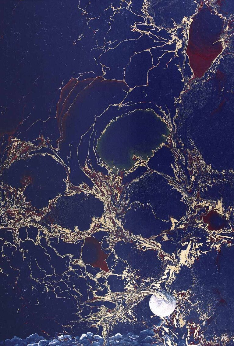 Immediately after the Beginning, 100 x 70 cm (39,4 x 27,5 in), mixed technic on cardboard, private collection, 1996