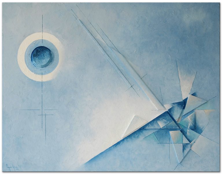 Composition For Balance, 79 x 104 cm, oil and mixed media on panel, 2014, T.C. Presidency Collection