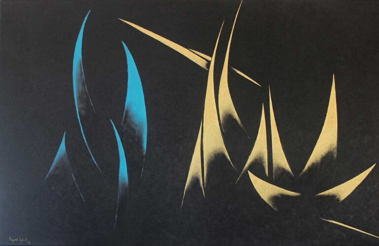 Fall of Angels, 105 x 158 cm (41,3 x 62,2 in), oil on canvas, 2024